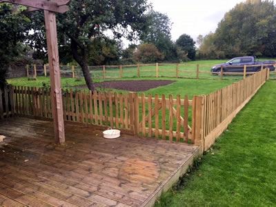 Post & Rail Fencing Corner Aston